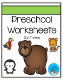 Preschool Worksheets - Zoo Theme