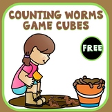 Preschool Worm Counting Cube Math Freebie
