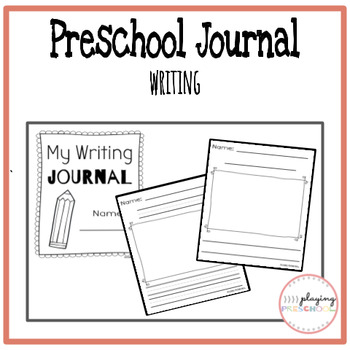 Preschool Writing Journal by Homeschooling Littles | TPT