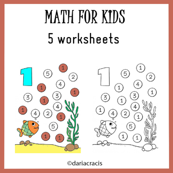 Preschool activities. Math for Kids. by Dariacracis | TpT