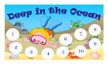 Preview of Preschool activities deep in the ocean reward chart
