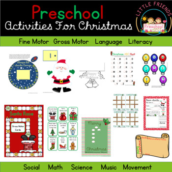 Preschool activities for Christmas by The Preschool Spot | TpT
