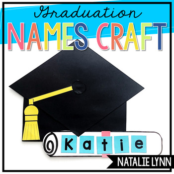 Preview of Preschool and Kindergarten Graduation Craft | Name Craft