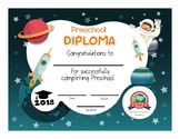 Preschool and Kindergarten Graduation Diploma - Outerspace