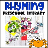 Preschool and Kindergarten Literacy Rhyming Spiders