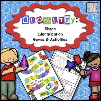 Preview of 2D and 3D Shapes Worksheets Kindergarten 1st Grade