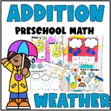 Preschool and Kindergarten Math Weather Addition