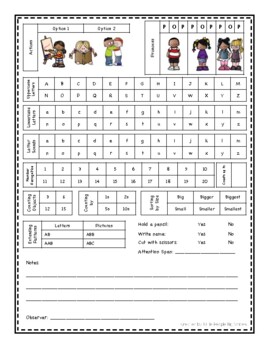 progress monitoring kit preschool and kindergarten tpt