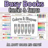 Preschool and Toddler Colors and Shapes BUSY BOOK! Perfect