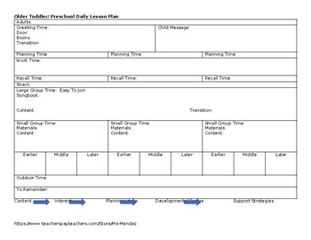 Preview of Lesson Plan Template (Editable)