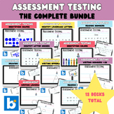 Preschool assessment testing bundle, number letter color s