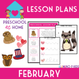 Preschool at Home Lesson Plans-February