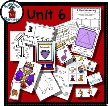 Preview of Preschool by Narcissa - Pre-K Program - Unit 6  {PbN} - K Purple Triangle 5 & 6