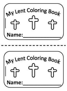 Preview of Preschool coloring Book | Lent Activity