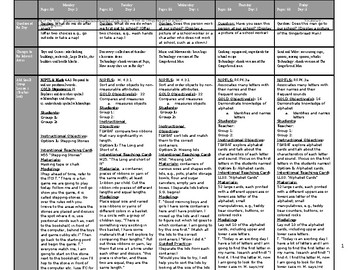 Preschool creative curriculum 2018 Beginning of the year lesson plan