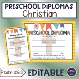 Preschool diploma - Religious - cross