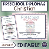 Preschool diploma - Religious - owl
