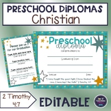 Preschool diploma - Religious - stars