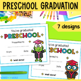 Preschool end of year awards graduation certificates  fill