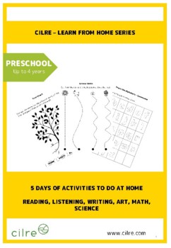 Preview of Preschool independent work packet - Week