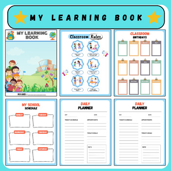 Preview of Preschool learning book, kindergarten home worksheets, preschool book activities