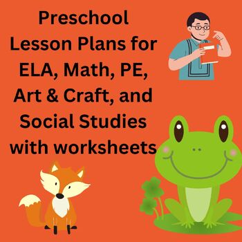 Preview of Preschool lesson plans and Worksheet pack