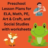 Preschool lesson plans and Worksheet pack