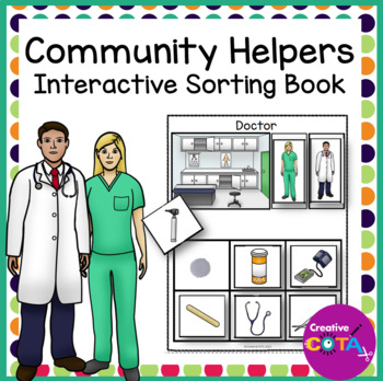 Preview of Special Education Adapted Book Community Helpers Life Skills Sorting Activities