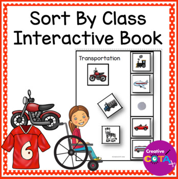 Preview of Special Education Morning Work Activity Interactive Book Sort by Class