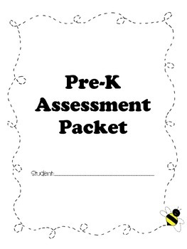 Preview of Preschool or Pre-K Assessment Packet