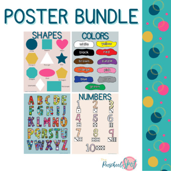 Preview of Preschool poster/ educational posters/educational prints/preschool printables