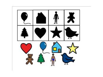 Preview of Preschool shadow theme SMART board activity