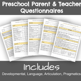 Preschool speech and language developmental questionnaire 