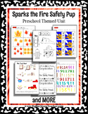 Preschool theme unit - Sparks the Fire Safety Pup - Fire F