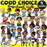Preschoolers - Good Choices Clip Art Set {Educlips Clipart}