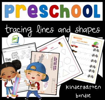 Preview of Preschools Tracing Lines and Shapes for Kids (Teaching Materials)