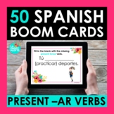 Present AR Verbs Spanish BOOM CARDS | Digital Task Cards