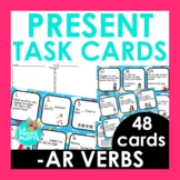 Present AR Verbs Task Cards | Spanish Review Activity