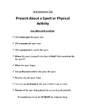 Present About a Sport or Physical Activity | Simple | Fun | Easy
