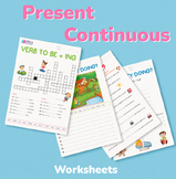 Present Continuous: 9 Detailed Lesson Plans and Worksheets