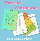 Present Continuous: 9 colourful posters and anchor charts 