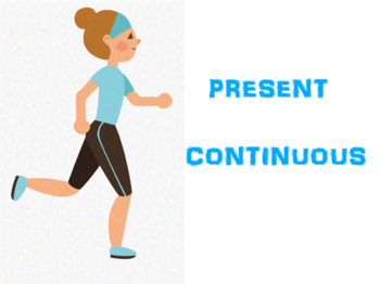 Preview of Present Continuous - Full Lesson - Distance Learning (ActivInspire)