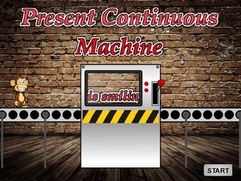 Preview of Present Continuous Tense Machine (EFL / ESL - Foundation / Elementary English)