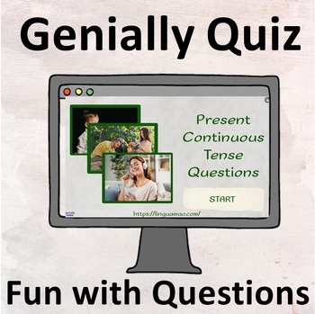 Preview of Present Continuous Tense. Answering the Questions. Interactive speaking practice
