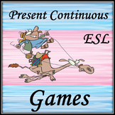 Present Continuous Tense ESL powerpoint games and activities