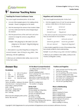 continuous lesson plan tense present pre intermediate introduction esl efl preview