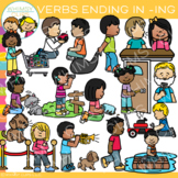Present Participle Verbs  Clip Art {Verbs Ending in ING}