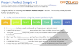 Present Perfect Simple - Activity-Sheet-1 (AnswerKey)