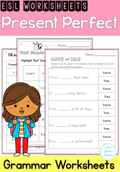 Preview of Present Perfect Worksheets