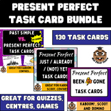 Present Perfect Task Card BUNDLE - Kaboom Game, Scoot, Qui